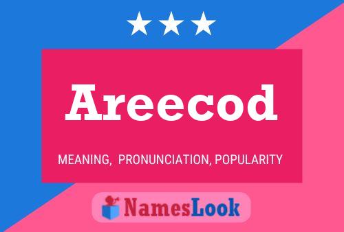 Areecod Name Poster