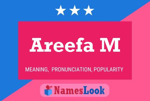 Areefa M Name Poster