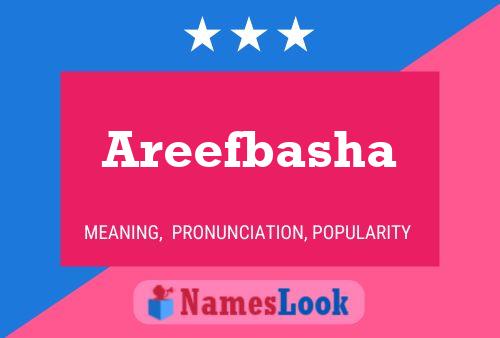 Areefbasha Name Poster