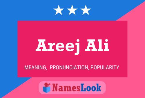 Areej Ali Name Poster