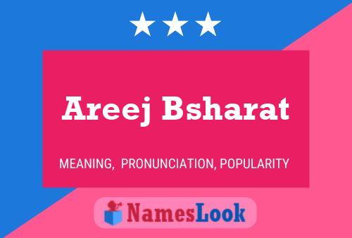 Areej Bsharat Name Poster