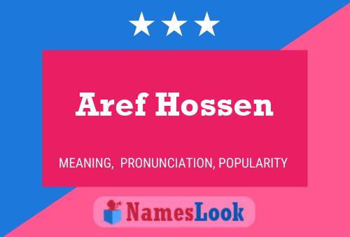 Aref Hossen Name Poster