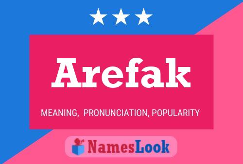 Arefak Name Poster