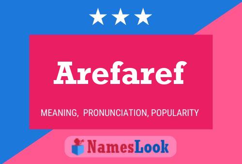 Arefaref Name Poster