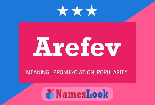 Arefev Name Poster