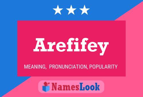 Arefifey Name Poster