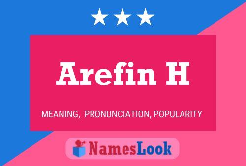 Arefin H Name Poster