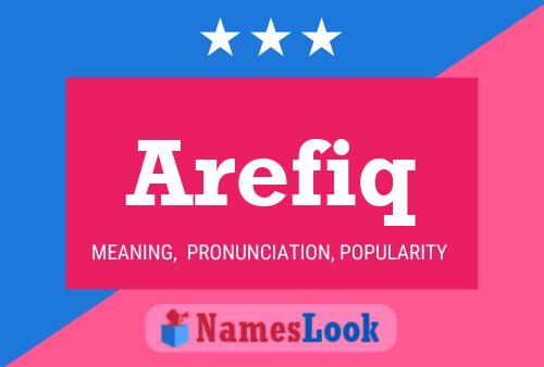 Arefiq Name Poster