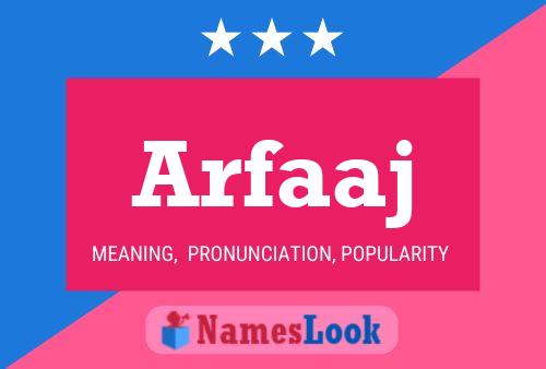 Arfaaj Name Poster