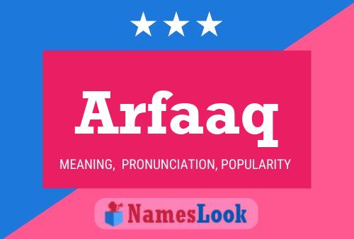 Arfaaq Name Poster