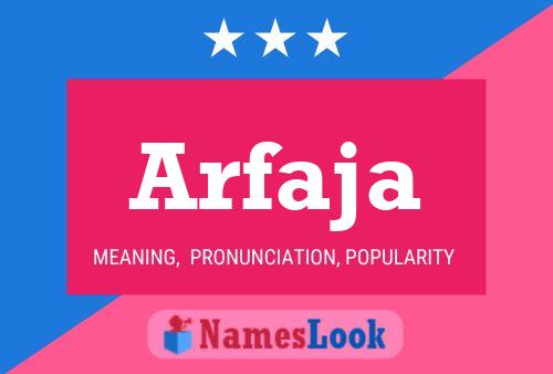 Arfaja Name Poster