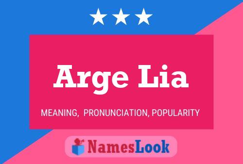 Arge Lia Name Poster