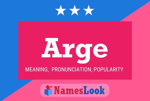 Arge Name Poster