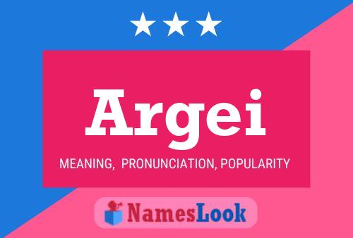 Argei Name Poster