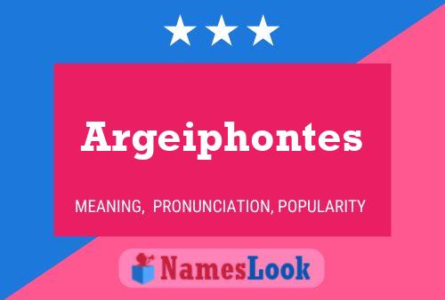 Argeiphontes Name Poster