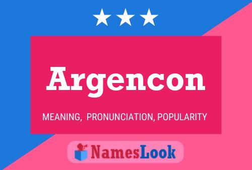 Argencon Name Poster