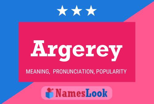 Argerey Name Poster