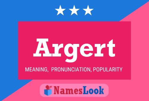 Argert Name Poster