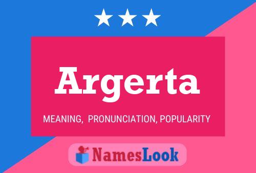 Argerta Name Poster