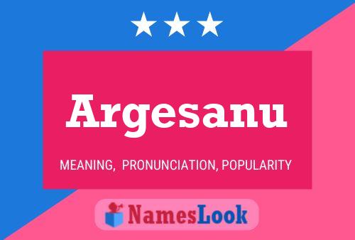 Argesanu Name Poster