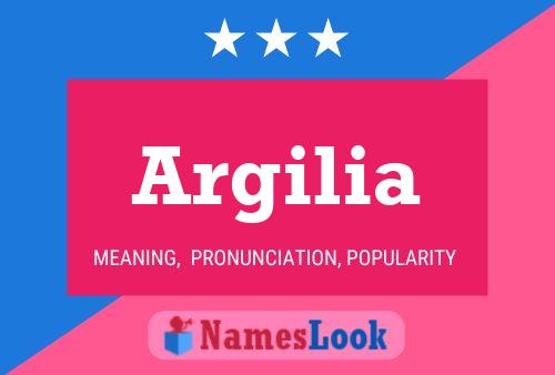 Argilia Name Poster