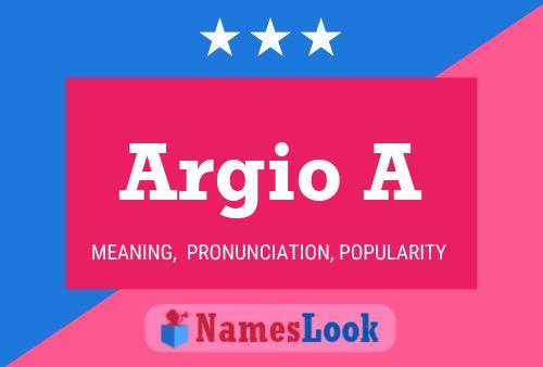 Argio A Name Poster