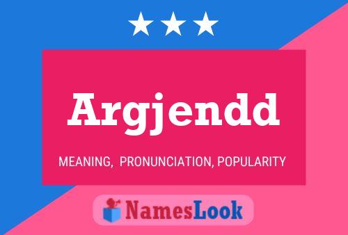 Argjendd Name Poster