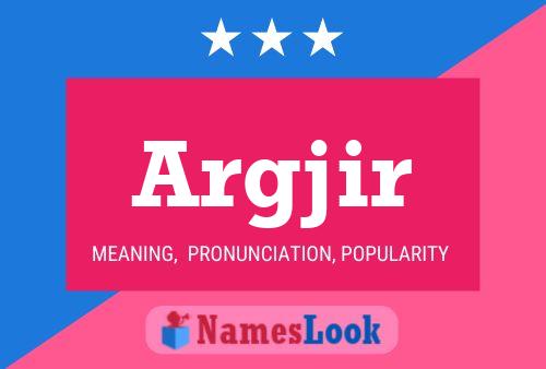 Argjir Name Poster