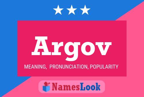 Argov Name Poster