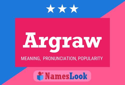 Argraw Name Poster