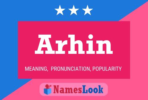 Arhin Name Poster