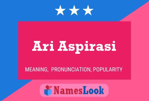 Ari Aspirasi Name Poster