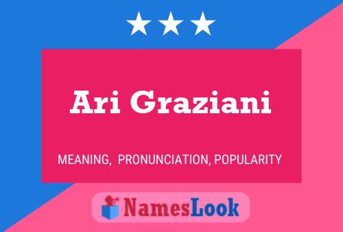 Ari Graziani Name Poster