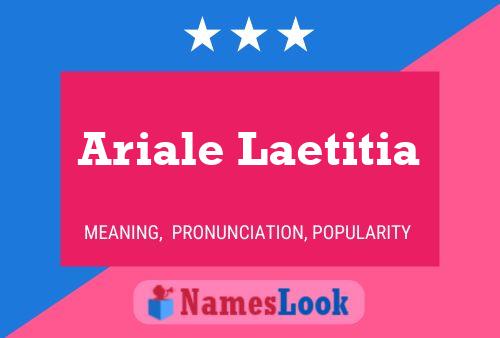 Ariale Laetitia Name Poster