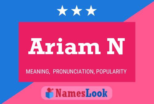 Ariam N Name Poster