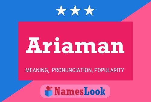 Ariaman Name Poster