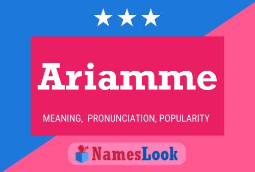 Ariamme Name Poster