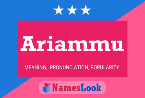 Ariammu Name Poster