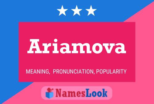 Ariamova Name Poster