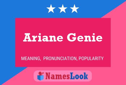 Ariane Genie Name Poster