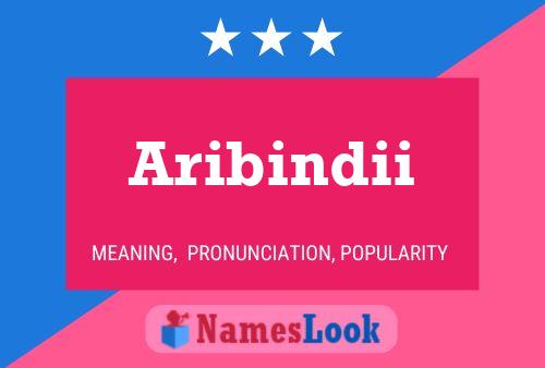 Aribindii Name Poster