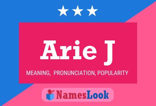 Arie J Name Poster