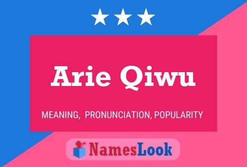 Arie Qiwu Name Poster