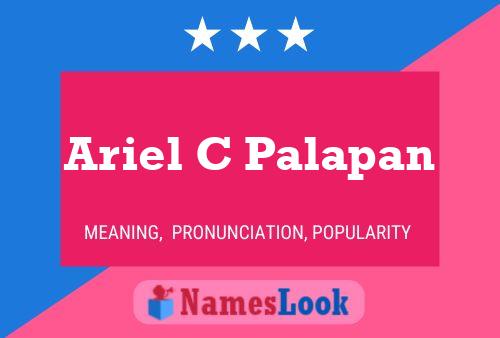 Ariel C Palapan Name Poster