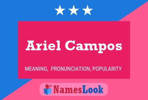 Ariel Campos Name Poster