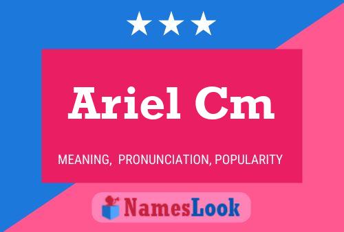 Ariel Cm Name Poster