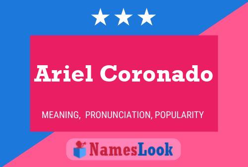 Ariel Coronado Name Poster