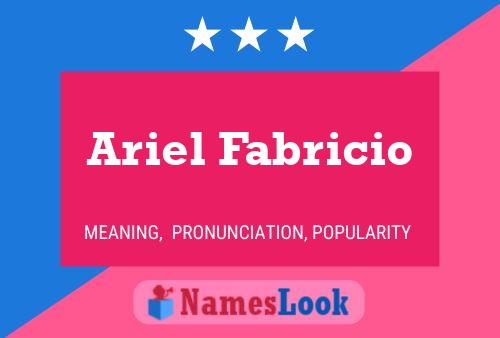 Ariel Fabricio Name Poster