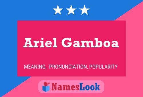 Ariel Gamboa Name Poster