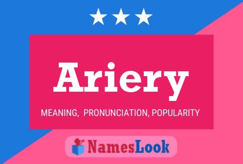 Ariery Name Poster